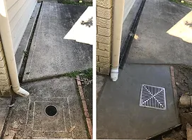 Pit and grate drain
